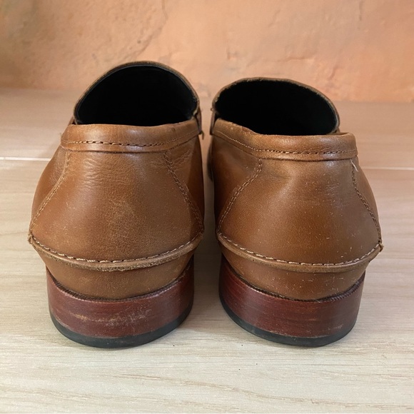 Coach Men Declan Penny Loafers Leather Brown Business Dress Shoes Brown Classic - Picture 11 of 12